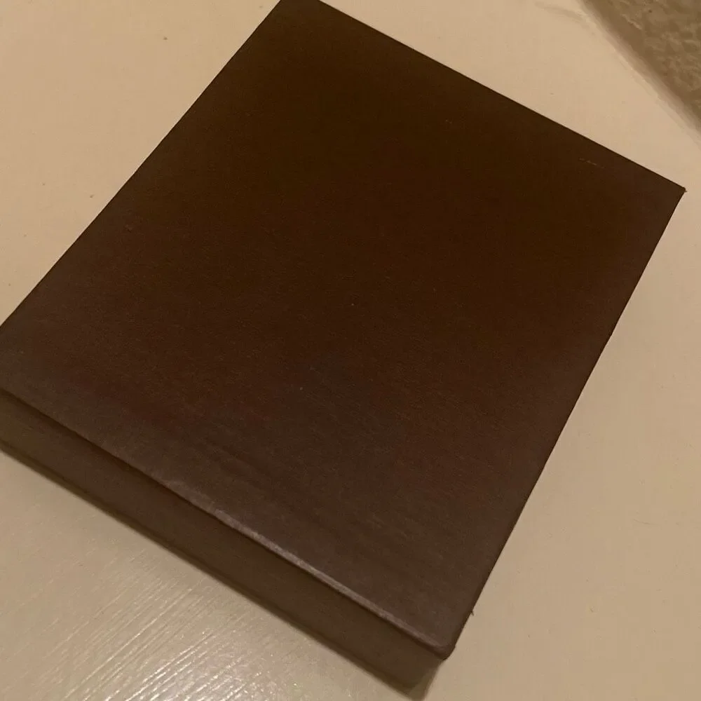 Louis Vuitton Drawer Gift Box With Leather Pull Tab Brown Luxury Storage Decor